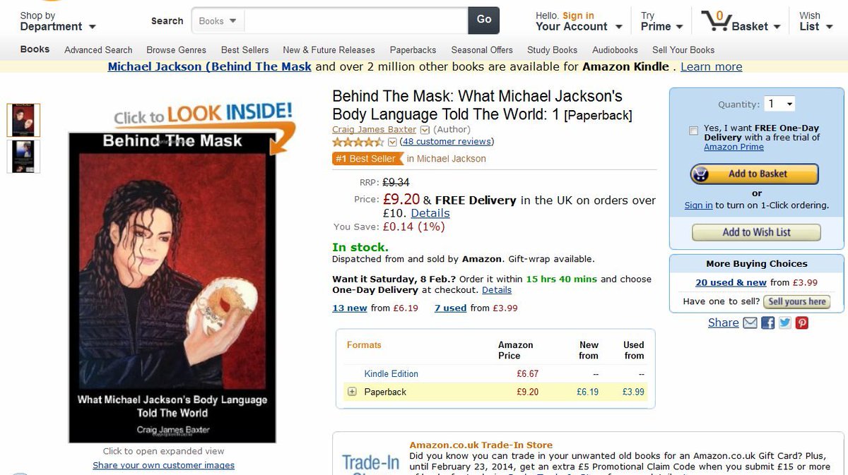 My debut book 'Behind The Mask: What Michael Jackson’s Body Language Told The World' was released 13 years ago today. Time truly flies!

Never did I think it'd go #1 in its category in 11 countries - one of my proudest accomplishments!

I hope you're resting well Michael. 🙏