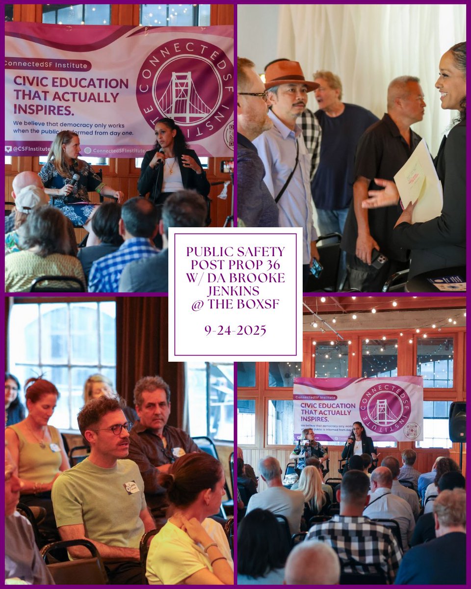 Last week, we hosted an unforgettable event with the fabulous <a href="/BrookeJenkinsSF/">Brooke Jenkins 謝安宜</a>! 

A big shout-out to @theboxsfevents for providing a stellar venue for our incredible members and dear friends. 

Missed the event? Check out the full recording on our website: ConnectedSFInstitute.org/event-recordin…