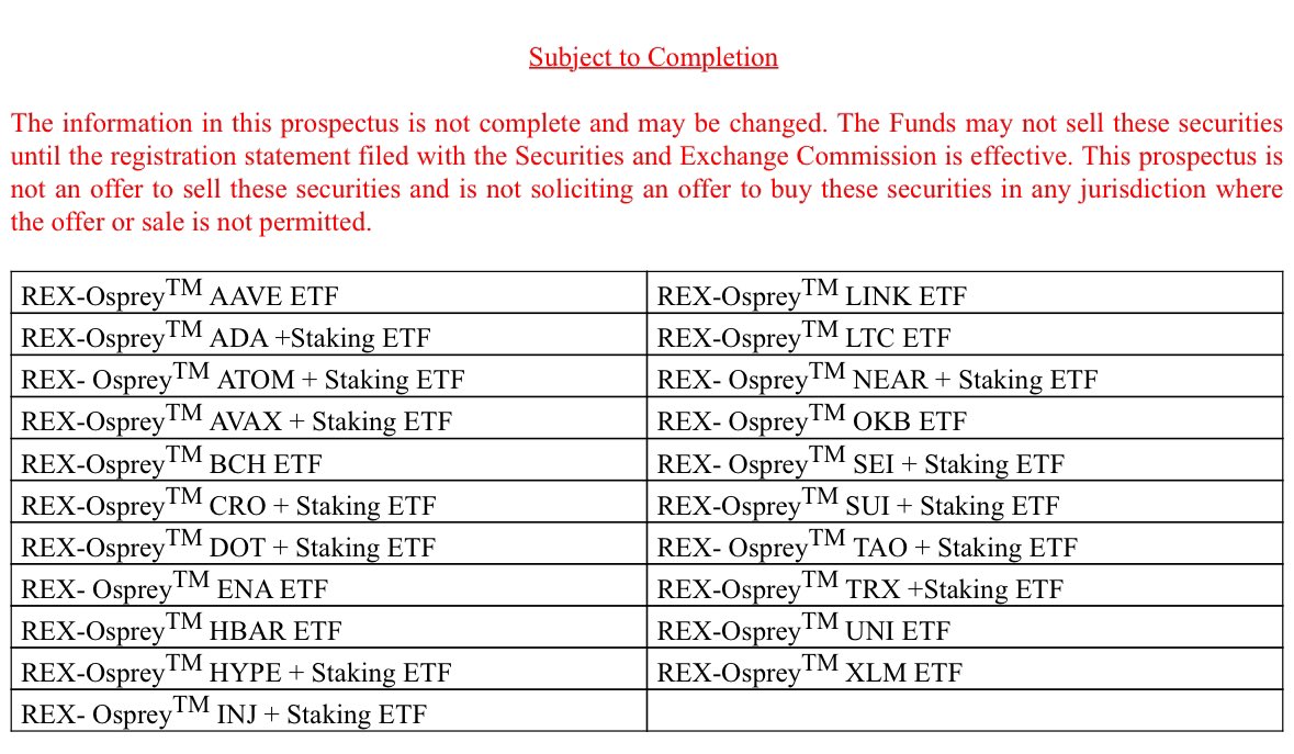 🚨BREAKING: FIRST-EVER XLM ETF FILED IN U.S. 🚨

The REX-Osprey™ XLM ETF (<a href="/REXShares/">REX Shares</a>) just hit the SEC’s desk.

If approved, U.S. investors will get direct access to Stellar Lumens (XLM) <a href="/StellarOrg/">Stellar</a> through Wall Street’s favorite vehicle: an ETF. 👀

Here’s why this matters 👇