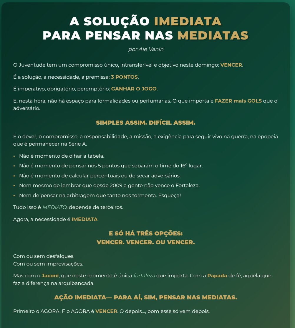 alevanin's tweet image. A sexta-feira e o momento pedem uma Crônica do Ale ✍️⚽️