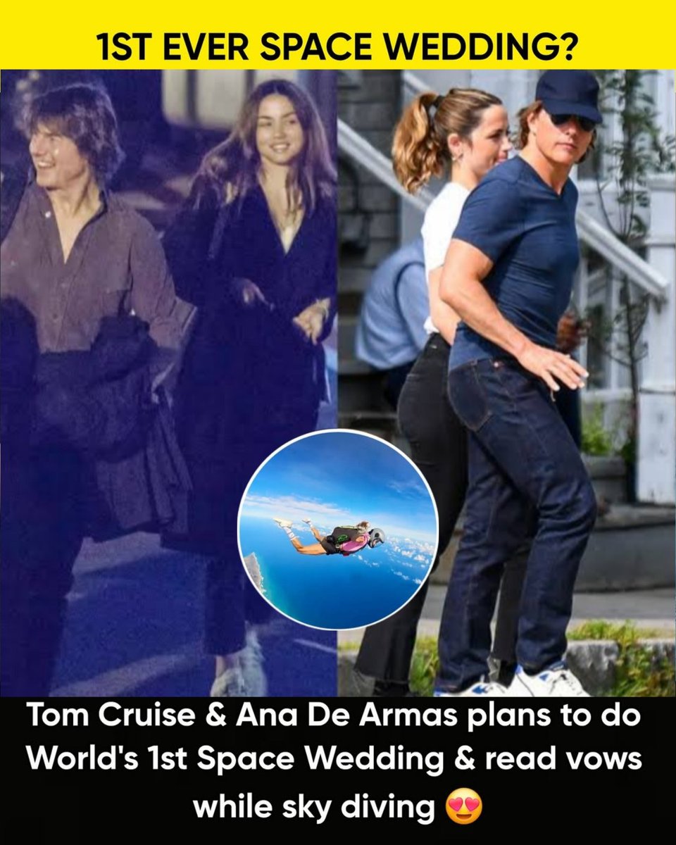 A mission impossible wedding 😱
Curious to see how the Tom Cruise &amp; Ana de Armas wedding rumors turn out – it definitely sounds unique💍✨ 
#TomCruise
#AnaDeArmas