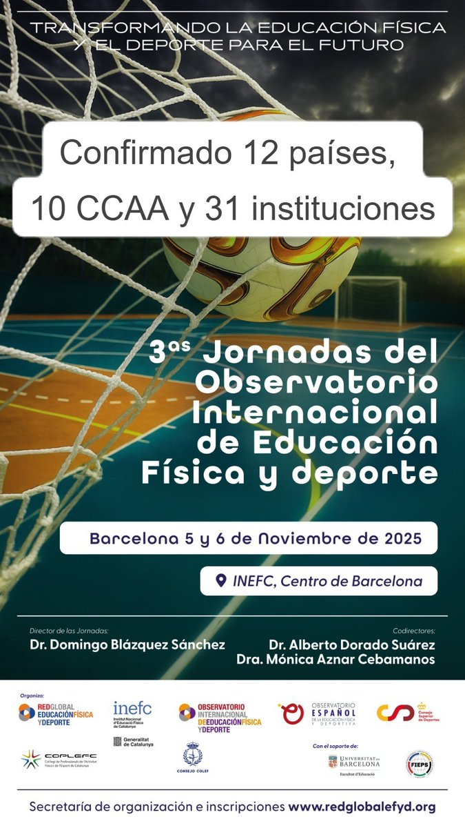 Confirmado 12 países, 10 CCAA y 31 instituciones. observatorio.redglobalefyd.org
