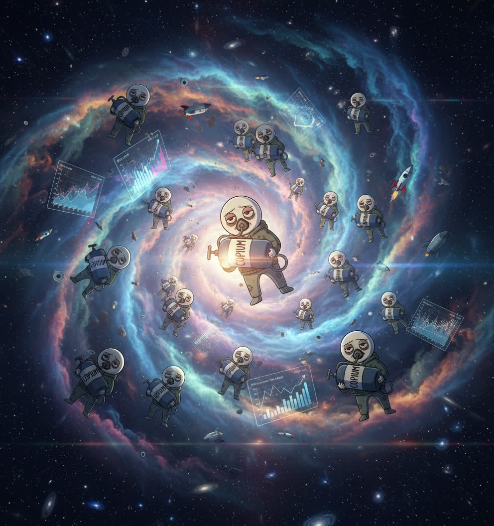 In the vast universe of memecoins, where charts rise and crumble like stars
There is only one true path.
Copium is the way. $COPER