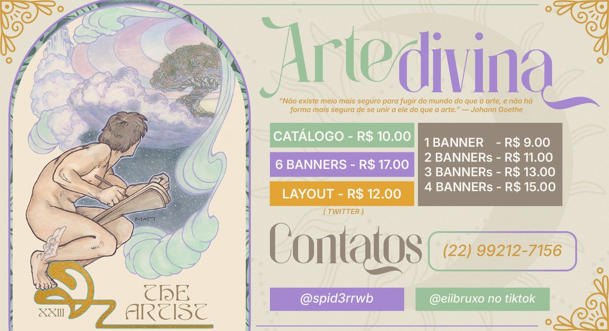 AM0RPHOS's tweet photo. ಌㅤCansade de usar IA em seus posts e catálogos? Vem comigo e apoie um designer bruxinho e largue a IA!!  

Com a onda de IA, venho me incomodando imenso com isso, principalmente por ver tudo tão parecido e nada criativo.  

Apresento meu catálogo com muito carinho🤍+ https://t.co/nxPG2Cpg38