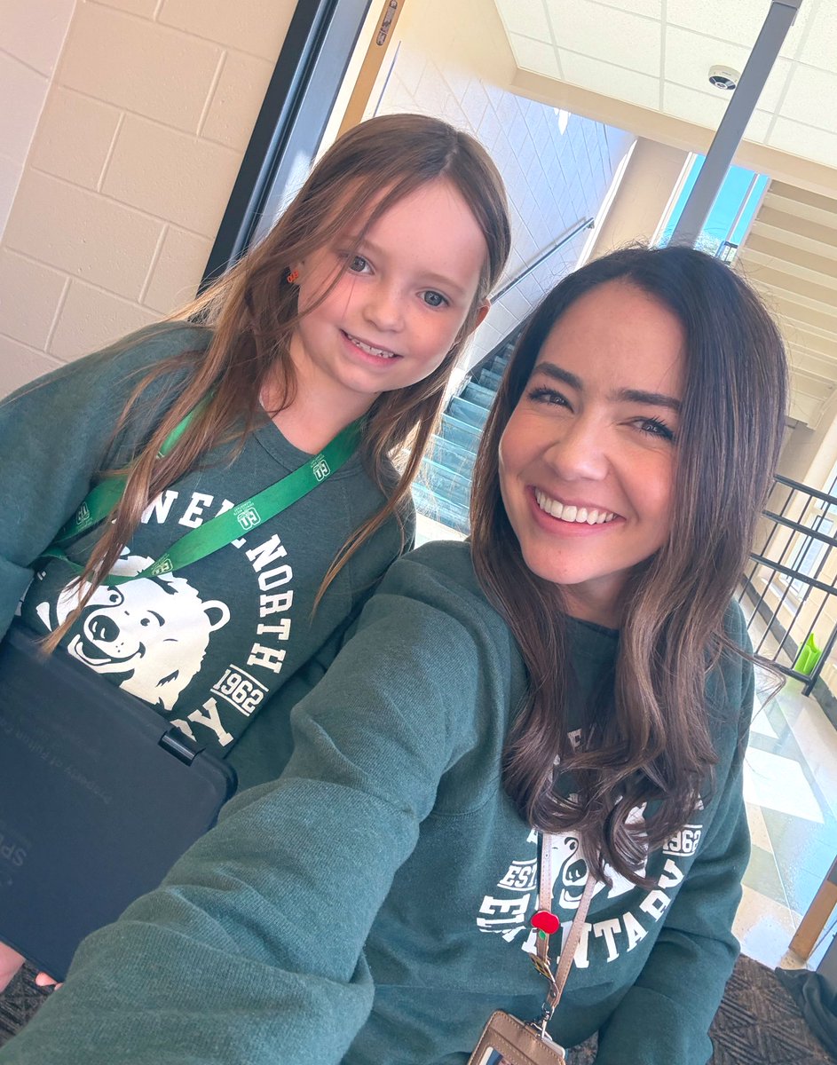 Matching with one sweet 1st grader today! #RNEGreatThings 💚🐻
