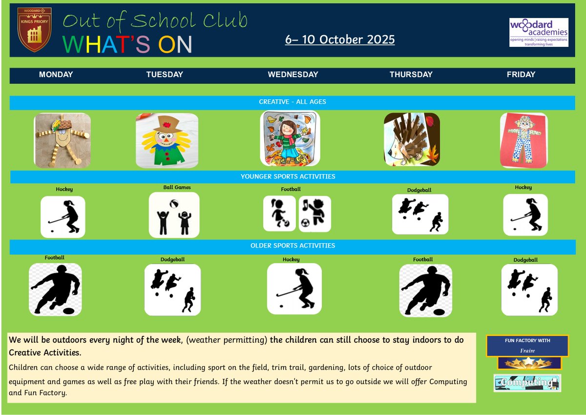 What's on next week in OOSC......<a href="/KingsPriory/">Kings Priory School</a>