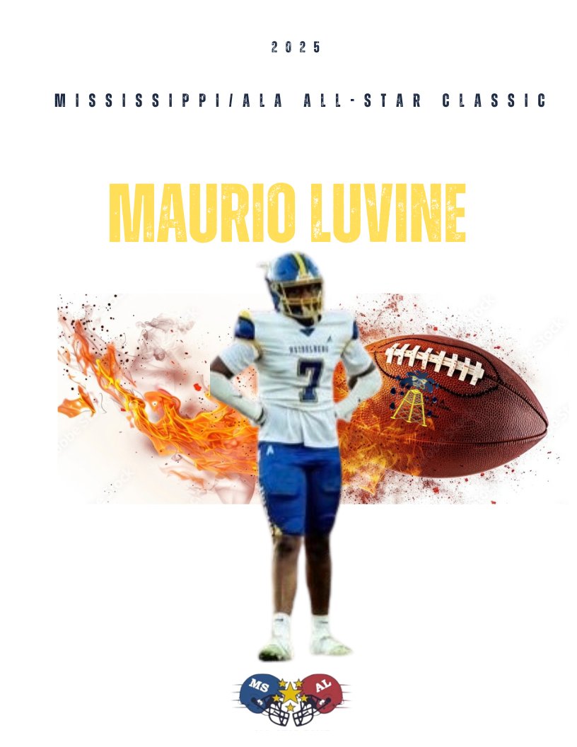 Oilers_Football's tweet image. Congratulations to Maurio Livine @MLuvine40023 for being selected to the 2025 Miss/Ala all-star team!