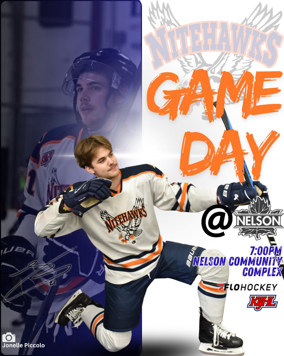 🚨NITEHAWKS GAMEDAY🚨

Hitting the road for our first away game of the season as we head up the valley to battle the Leafs!

📍Nelson Community Complex
🆚 <a href="/Nelsonleafs/">Nelson Leafs</a> 
⏰7:00PM
📺FloHockey
#Nitehawks #KIJHL