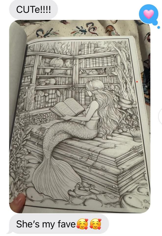 JennsStory's tweet photo. @juhmeer I self-published a fantasy character coloring book adventure. It's called Fantasy Dream Libraries. If you love mermaids, Griffindors, elves, fairies &amp; the like, it is for you. If you are stressed or anxious or need to relax your mind, it is for you. https://t.co/dfbjBNWRFR