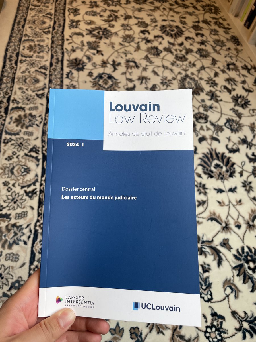 KevinHartmannC's tweet image. #PublicationDay 🥳

Estoy feliz por la publicación de un resumen de mi tesis doctoral en francés para la Louvain Law Review de la Universidad de Lovaina.

#SábadodePensiones