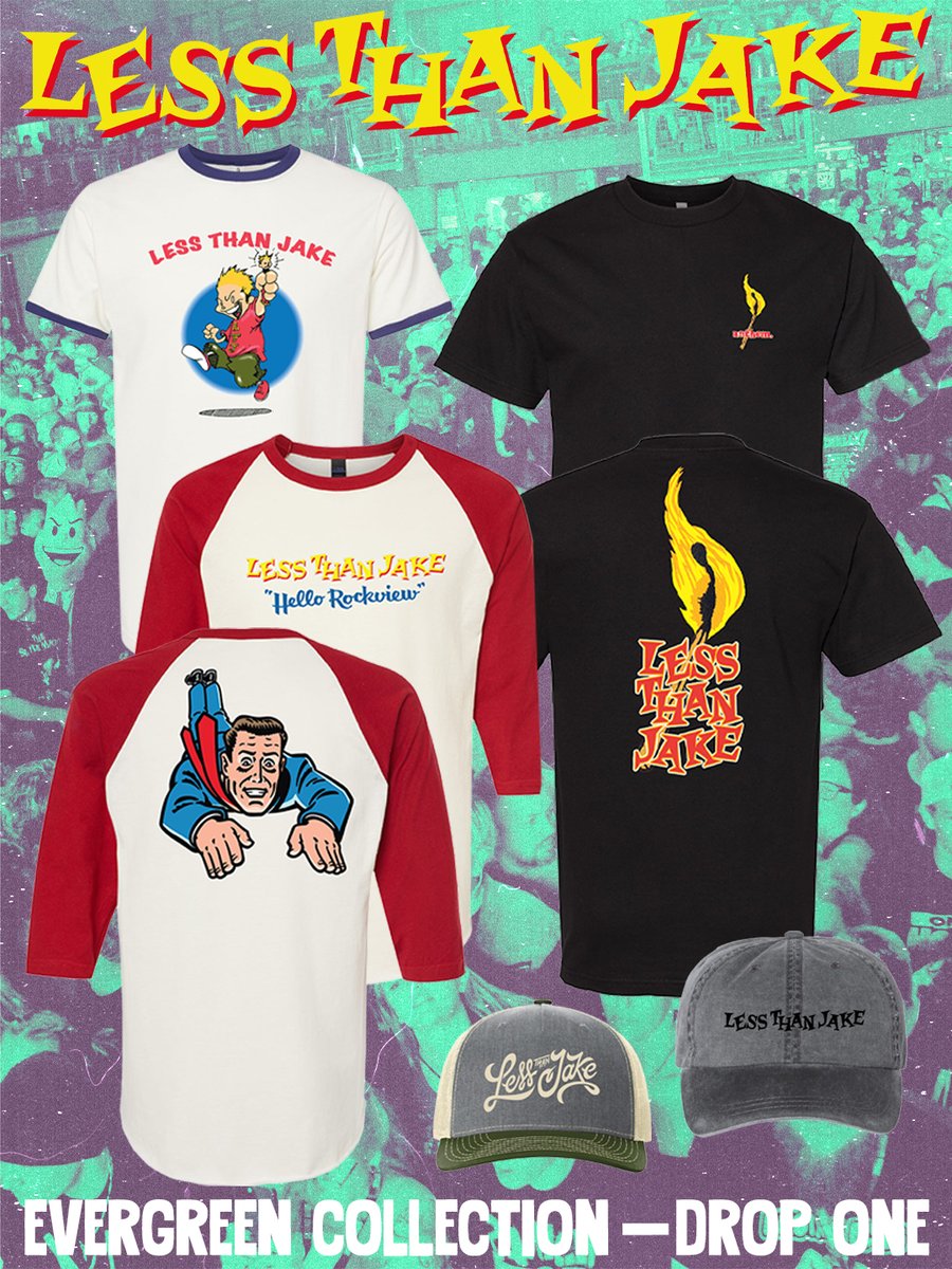 LessThanJake's tweet image. Check out the LTJ Evergreen Collection. Brand new designs and some reworked classics! Exclusive to our store only! Restock your wardrobe with some hot new threads! lessthanjakemerch.com