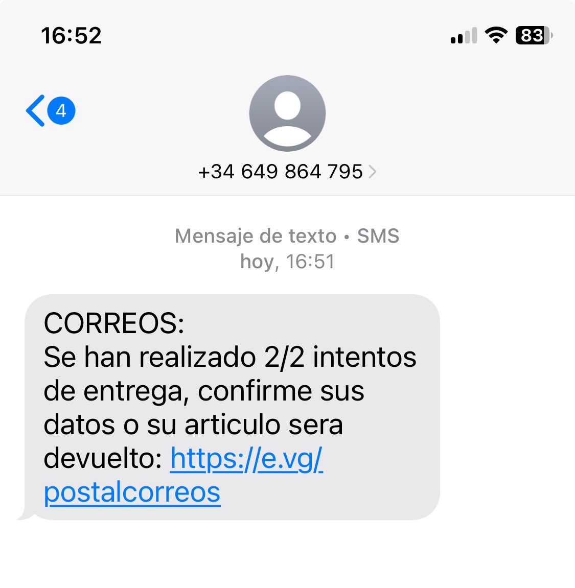 Esto tiene pinta de estafa, no? ⁦<a href="/Correos/">Correos</a>⁩
