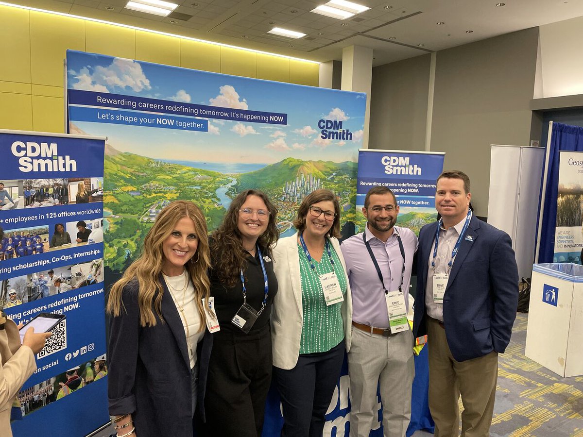 CDMSmith's tweet image. It was a blast to attend #WEFTEC25 in Chicago this week and witness the future of water unfold! Our experts shared and supported two dozen presentations and workshops, discussing topics driving what’s #NextIsNow in water.    
Water you doing to shape the future of water?