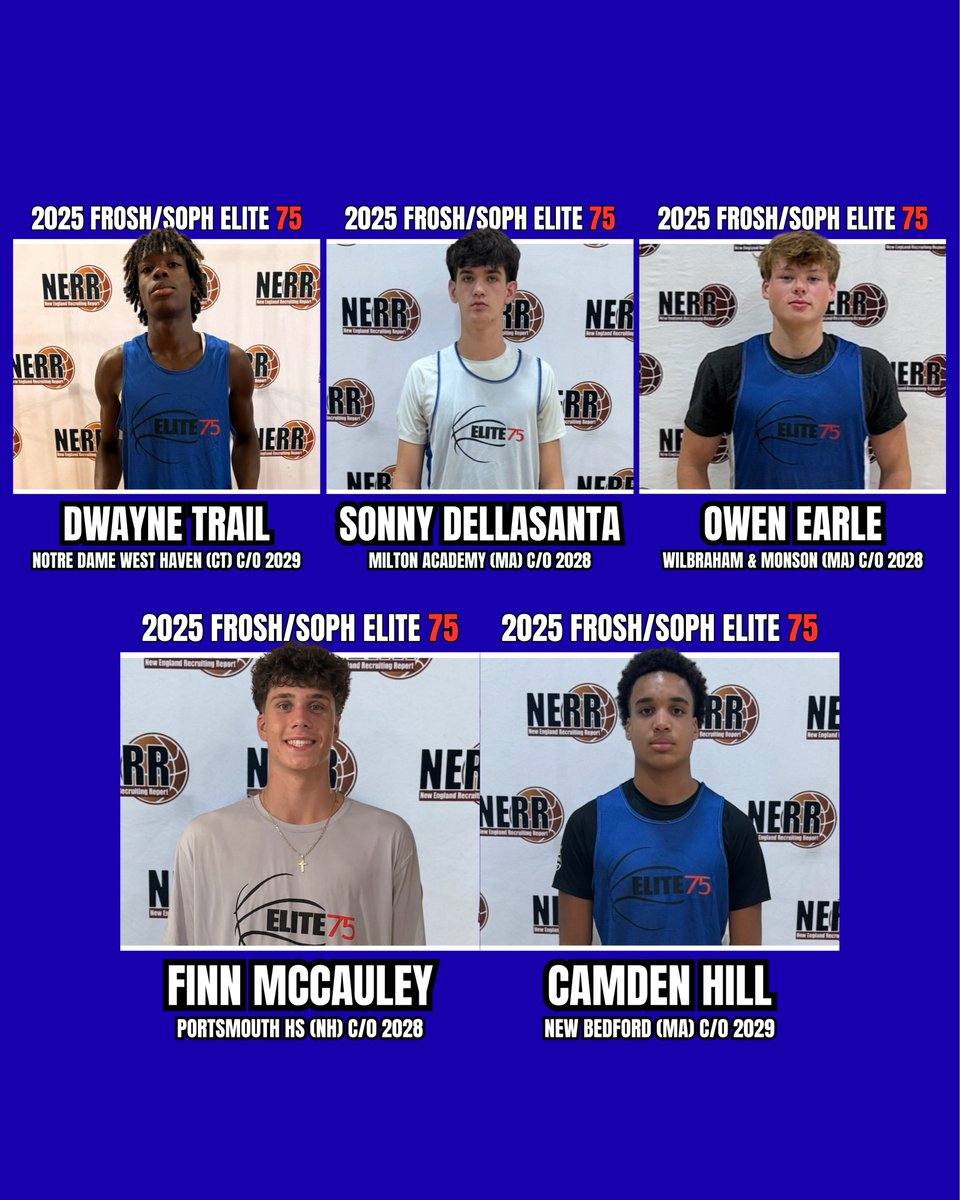 NERRHoops's tweet image. Today’s Frosh/Soph #E75 drop features five new names this year 👀👀

newenglandrecruitingreport.com/in-the-news/20…