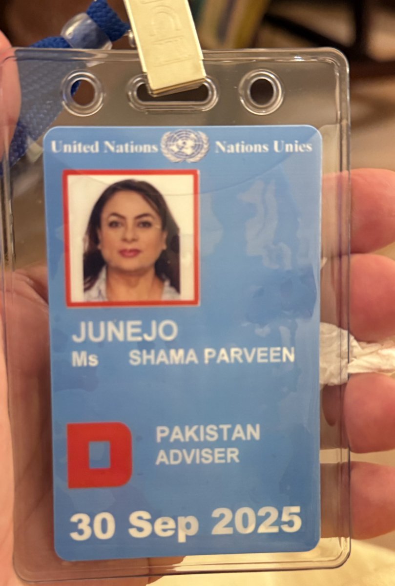 This is hilarious. <a href="/MIshaqDar50/">Ishaq Dar</a> throws PM <a href="/CMShehbaz/">Shehbaz Sharif</a> under the bus by confirming that <a href="/ShamaJunejo/">Dr Shama Junejo</a> was part of the PM's "entourage" but claims he did not sign the Letter of Credence that enabled her to sit behind <a href="/KhawajaMAsif/">Khawaja M. Asif</a> in the UN. Dar is half-right. Junejo was indeed part