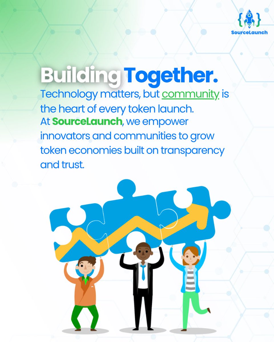 SourceLaunchio's tweet image. At SourceLaunch, we empower innovators and communities to grow token economies built on transparency, trust, and long-term value. Because real innovation doesn’t just launch… it lasts.
Visit sourcelaunch.io to learn more.