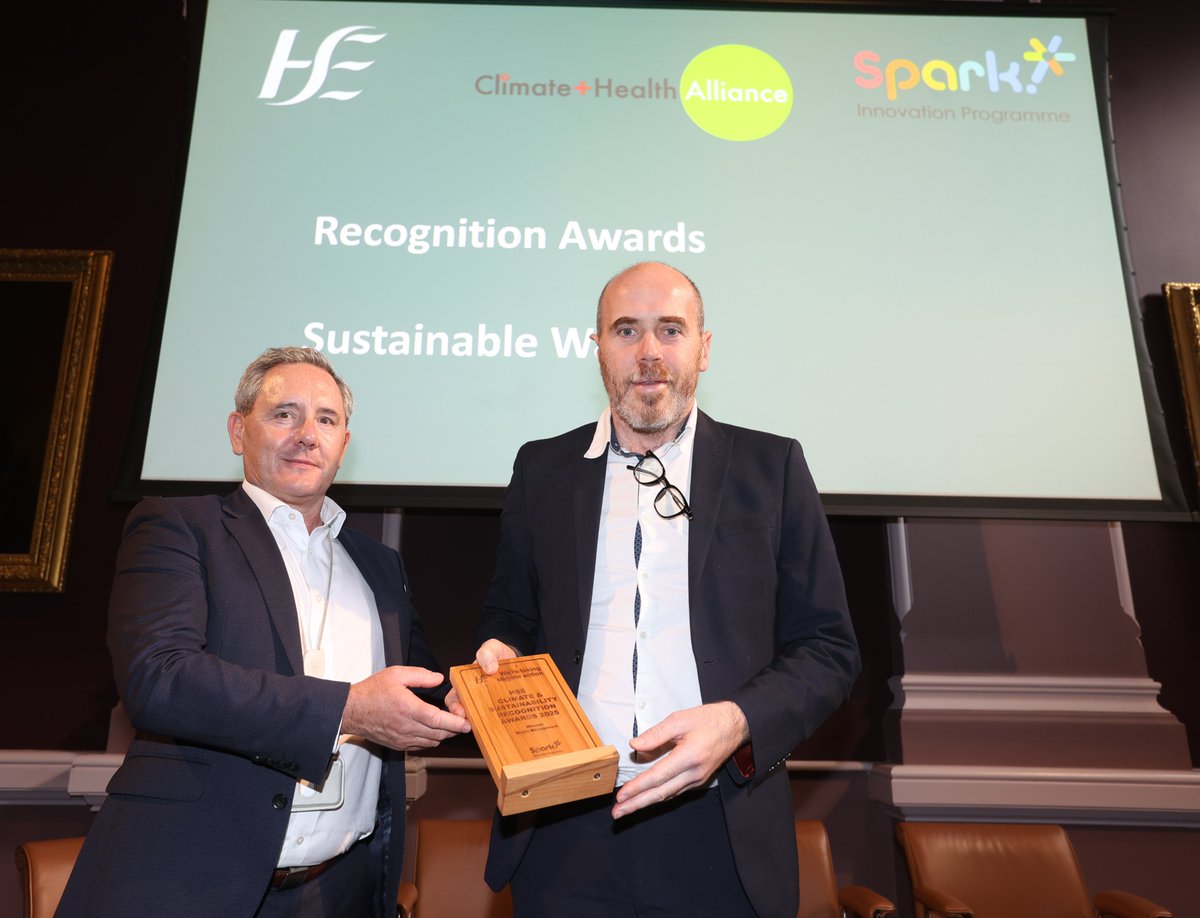 ProgrammeSpark's tweet image. Best in Class at HSE Climate &amp;amp; Sustainability Recognition Awards: 
🌱 Sustainable Waste  Category Winner
🏆  Cork University Hospital: Remanufactured electrosurgical devices–reducing the environmental impact of surgery at CUH and CUMH
(Dr. Seán Owens for Dr. Cathy Burke &amp;amp; Team)