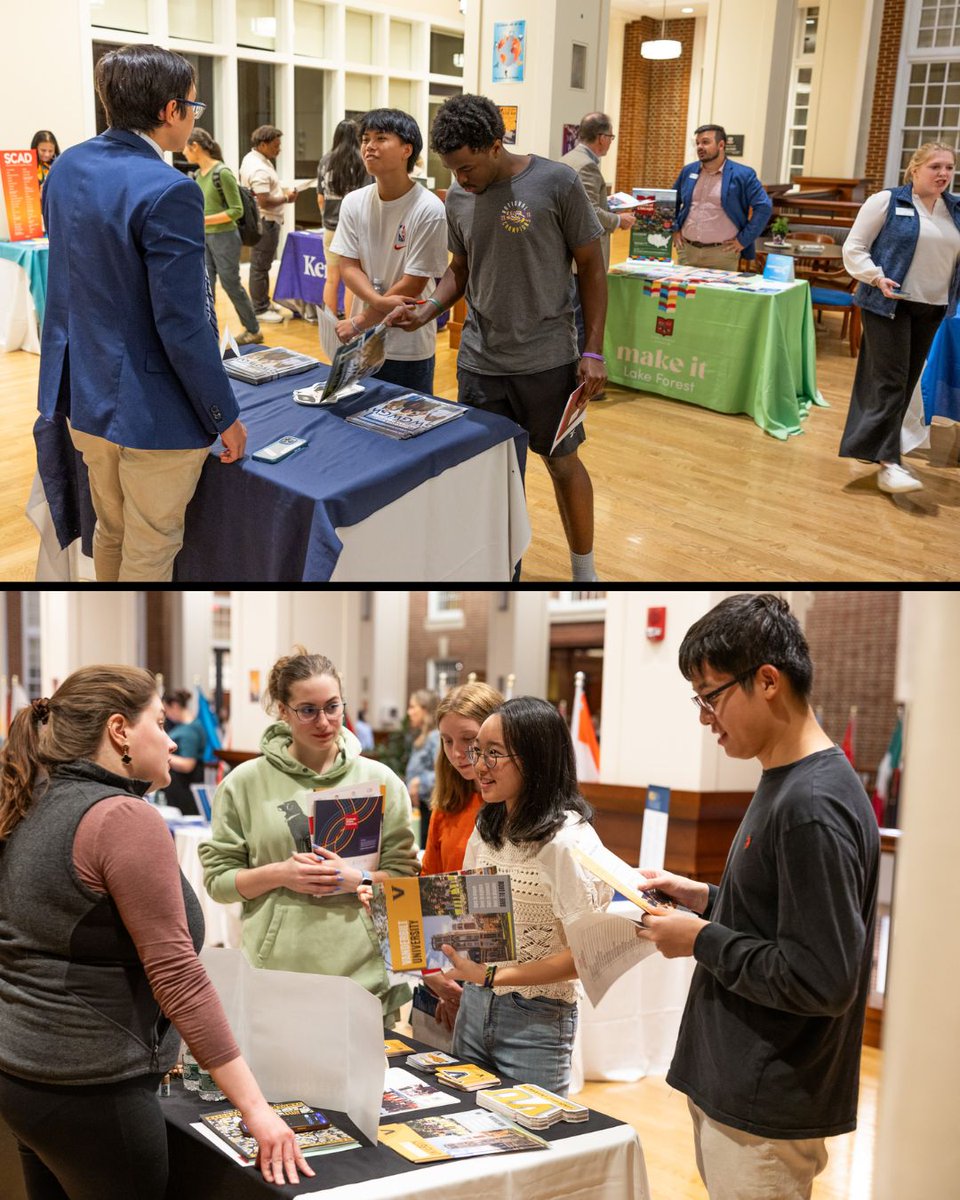 This week, College Counseling hosted the second of two College Fairs in the Forum. Over the course of two fairs, seventy-one colleges and universities sent representatives to meet Fifth and Sixth Formers and have conversations about their respective institutions.