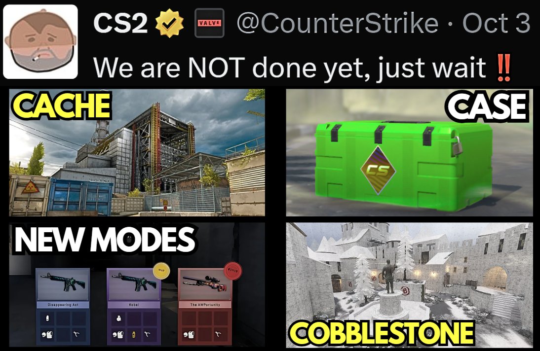 Ozzny_CS2's tweet image. I think CS2's BIGGEST Update of 2025 is Coming Soon ‼️
(Explanation in the replies ⤵️)