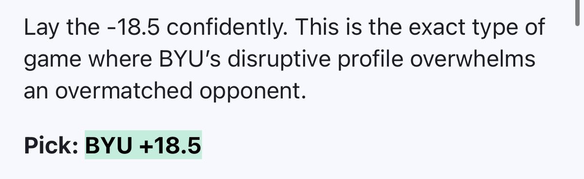 GavinGandulla's tweet photo. @ActionNetworkHQ am I “confidently” laying -18.5 or scratching my head at the “pick” of +18.5? https://t.co/MHpcictd1C