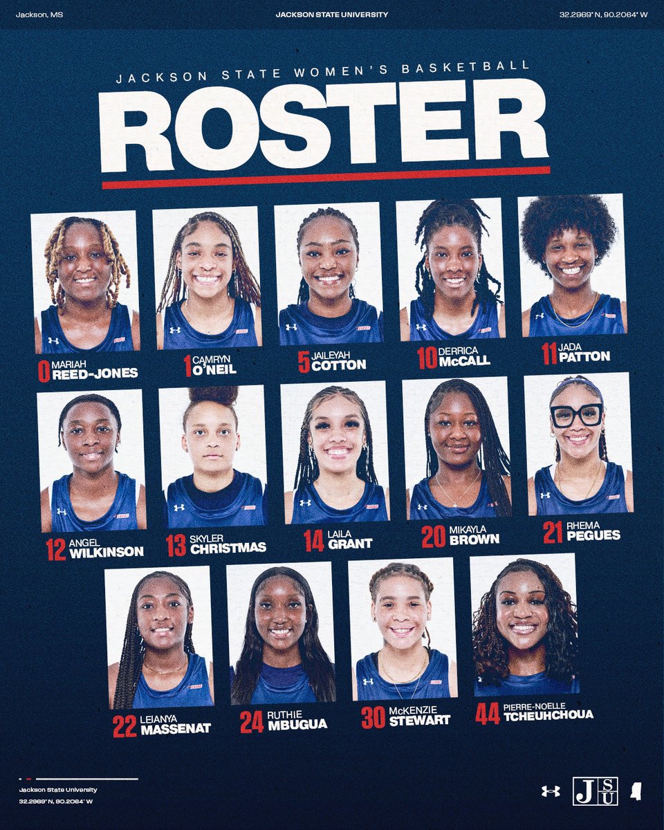 GoJSUTigersWBB's tweet photo. 𝐓𝐡𝐞 𝟐𝟎𝟐𝟓-𝟐𝟓 𝐖𝐨𝐦𝐞𝐧’𝐬 𝐁𝐚𝐬𝐤𝐞𝐭𝐛𝐚𝐥𝐥 𝐑𝐨𝐬𝐭𝐞𝐫 𝐢𝐬 𝐒𝐞𝐭  ❕𝐌𝐞𝐞𝐭 “𝐓𝐇𝐄𝐄” 𝐓𝐢𝐠𝐞𝐫𝐬 💙🤍

#ChasingMore 🏀 | #THEEiLove 🐅 https://t.co/fikCcnBsjf