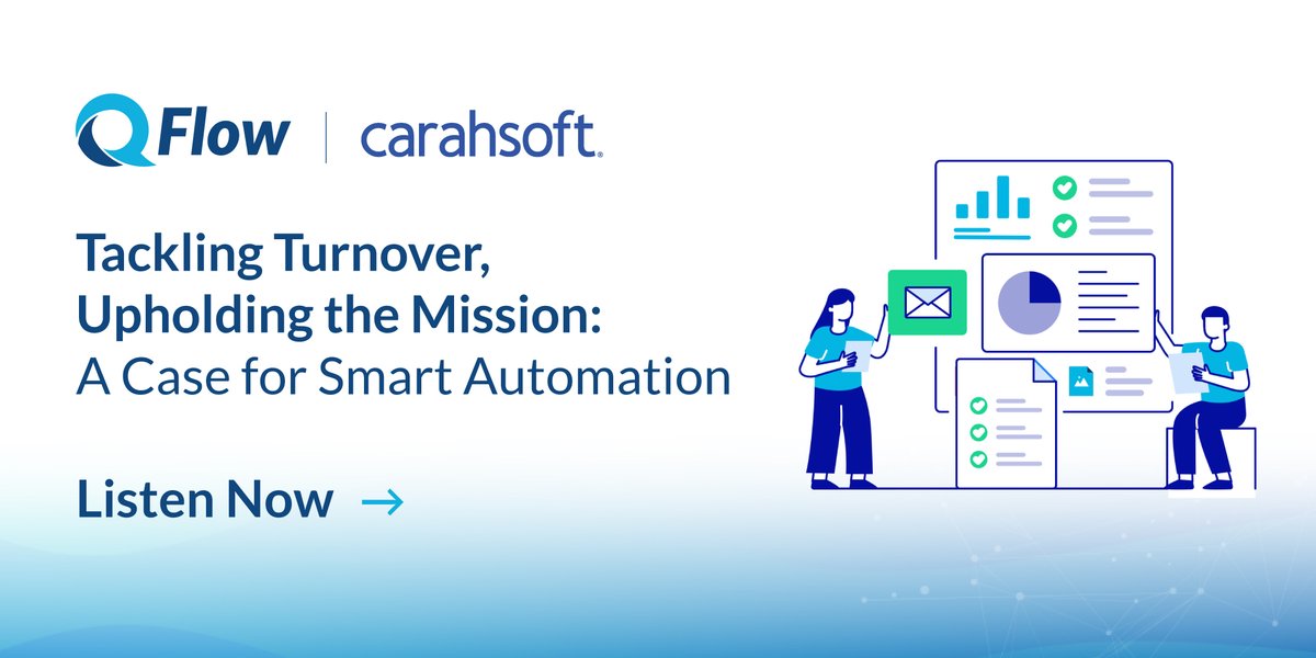 Carahsoft's tweet image. Federal agencies are modernizing with #AI-powered content management. Hear Dr. Andrew Hutson on the @qflowsystems podcast share how QAction + Teams streamline workflows and compliance. Listen now: carah.io/63df5f