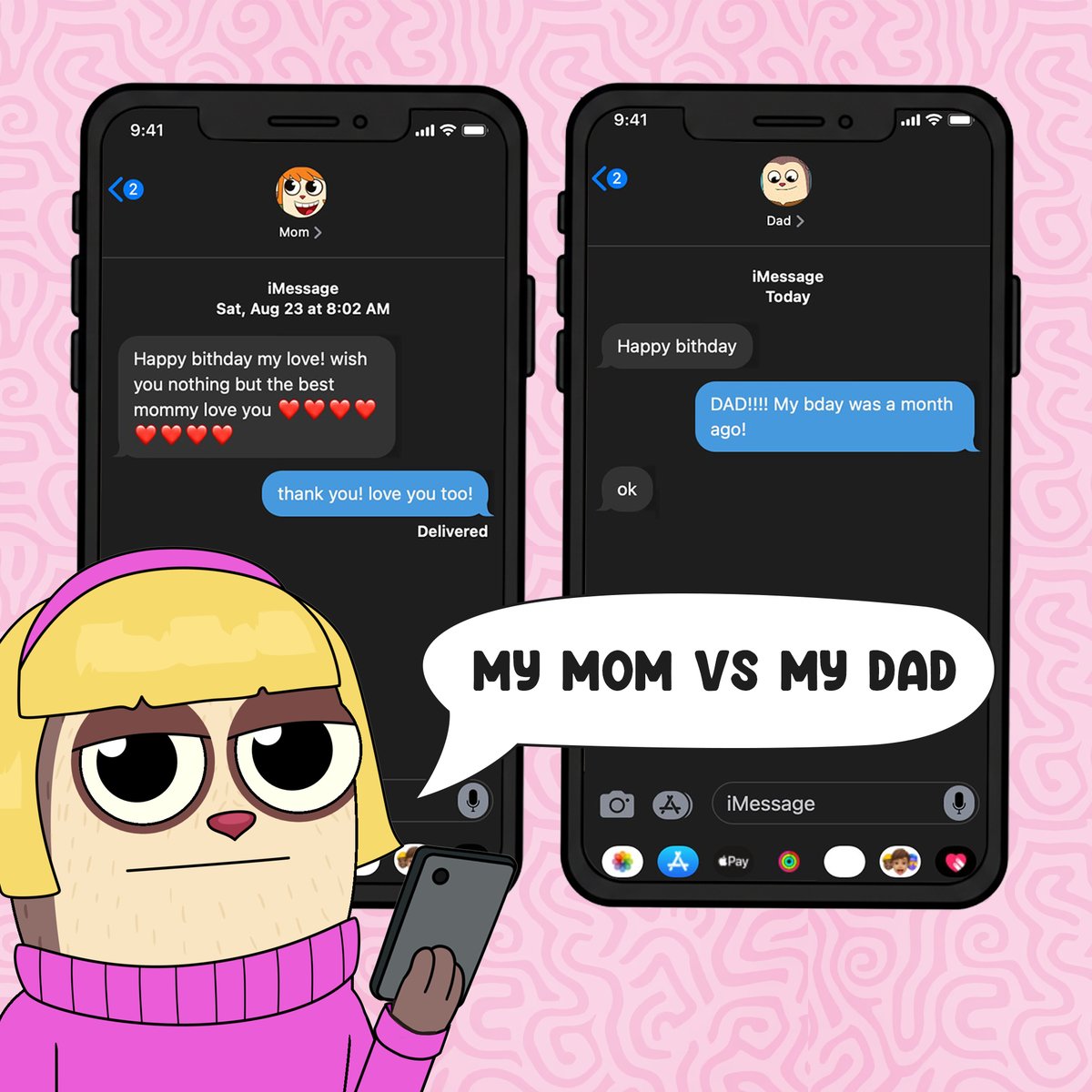 Max_DesignPro's tweet image. Mom vs Dad birthday vibes 🎂❤️😂
#maxdesignpro #birthday