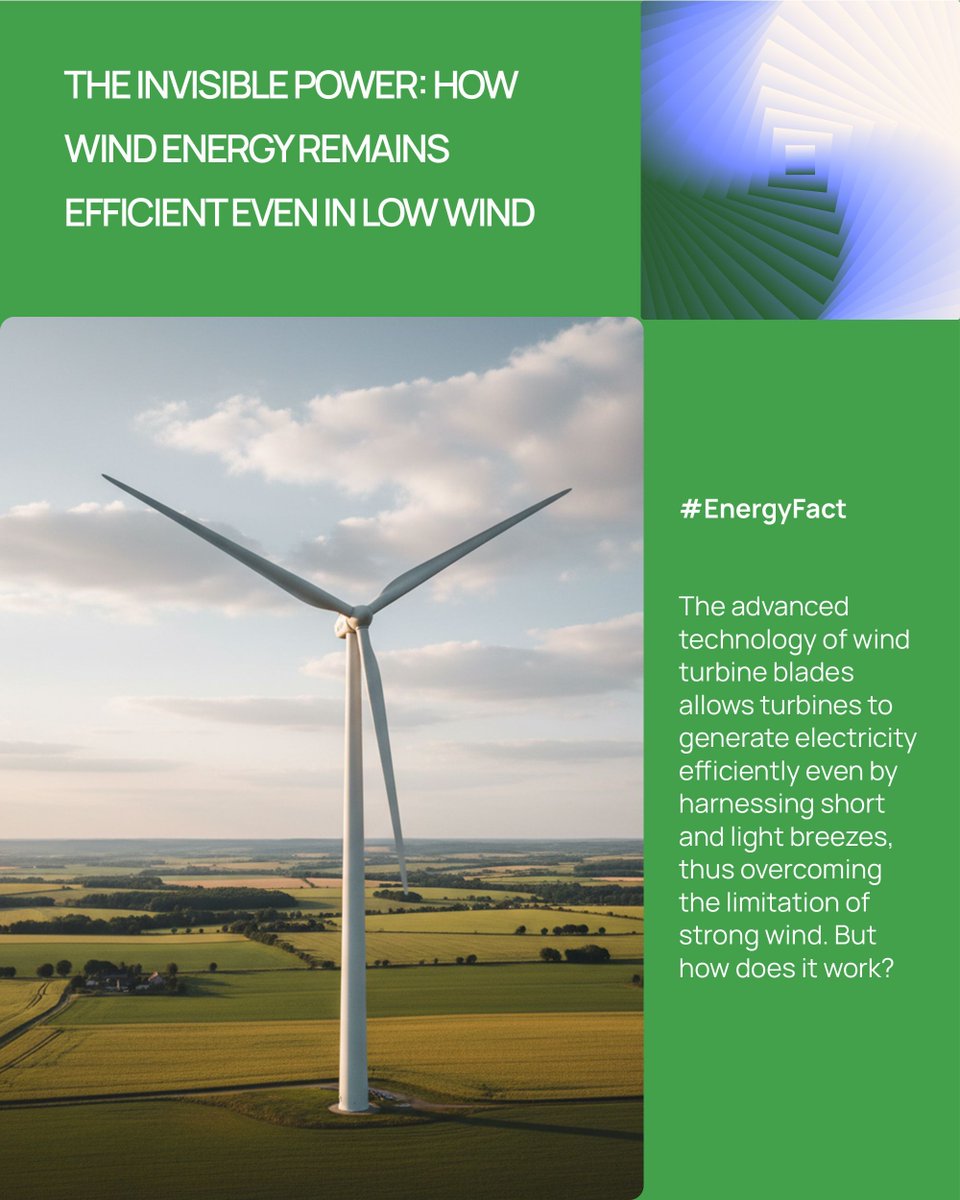 _Alerion_'s tweet photo. Myth to debunk: wind energy is only useful with strong wind. 🍃 False! Modern turbines are engineering masterpieces that produce efficiently even with the lightest breeze. Discover how they do it! 👇

Details on the website: 
🇮🇹 https://t.co/SyvLm5VKIY
🇬🇧 https://t.co/Szfpj93cZP https://t.co/r3uEQj2xUm