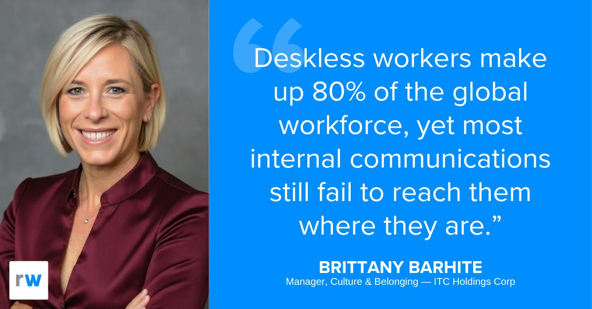 GetReworked's tweet image. Millions of deskless workers lack effective communication tools. Reworked Contributor Brittany Barhite explores how outdated internal comms are fueling disengagement and why organizations must adapt to support this vital workforce.
ow.ly/t7pG50X601E
#EmployeeExperience…