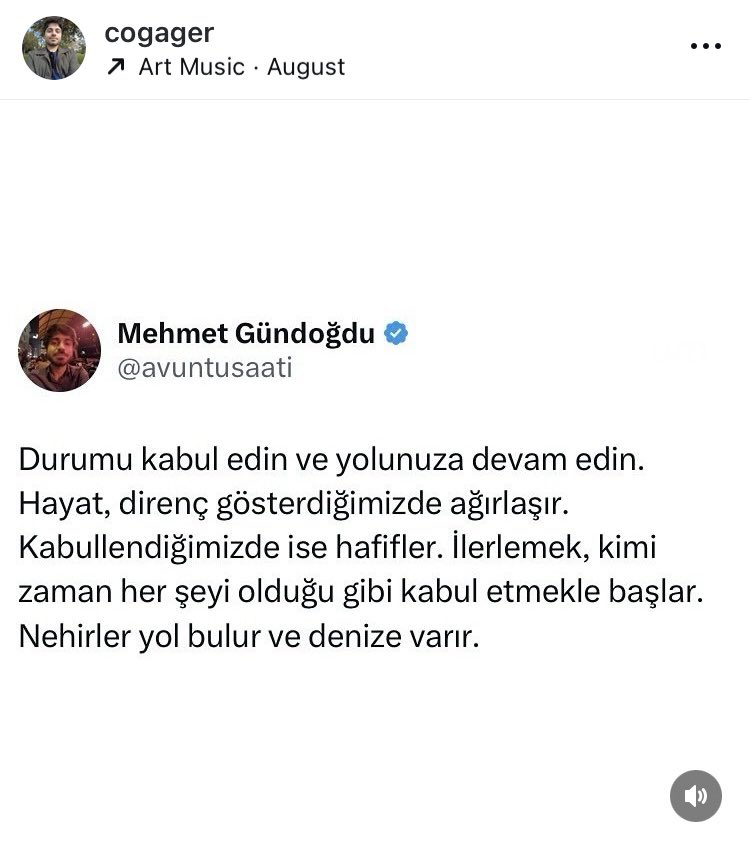 Geçen ay Instagram’da en çok okunan gönderim bu yazdığım yazıydı.