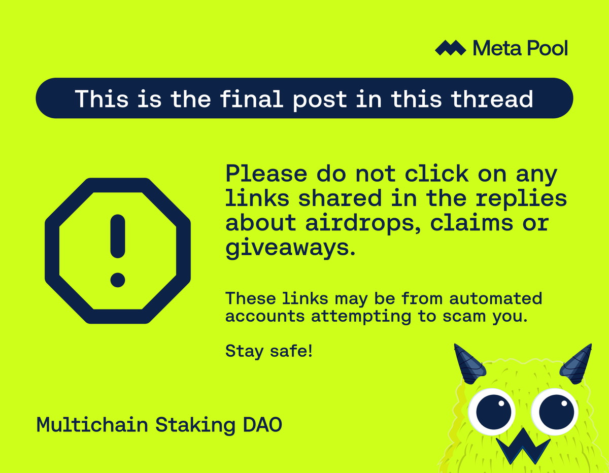 🗳️ You voted. You earned. 

Now it’s time to claim!

Claim now → metapool.app/myvotes/