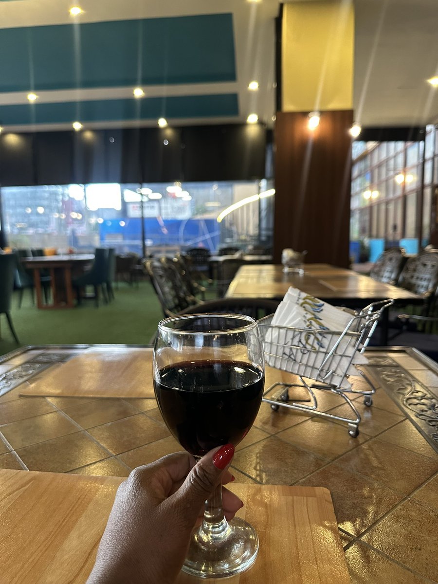 Mkwanaidi's tweet photo. This is how you know the food is gonna be good in Nairobi restaurants:

This glass &amp; minimal aesthetics 🍷✨ https://t.co/xWPFkWSZLQ