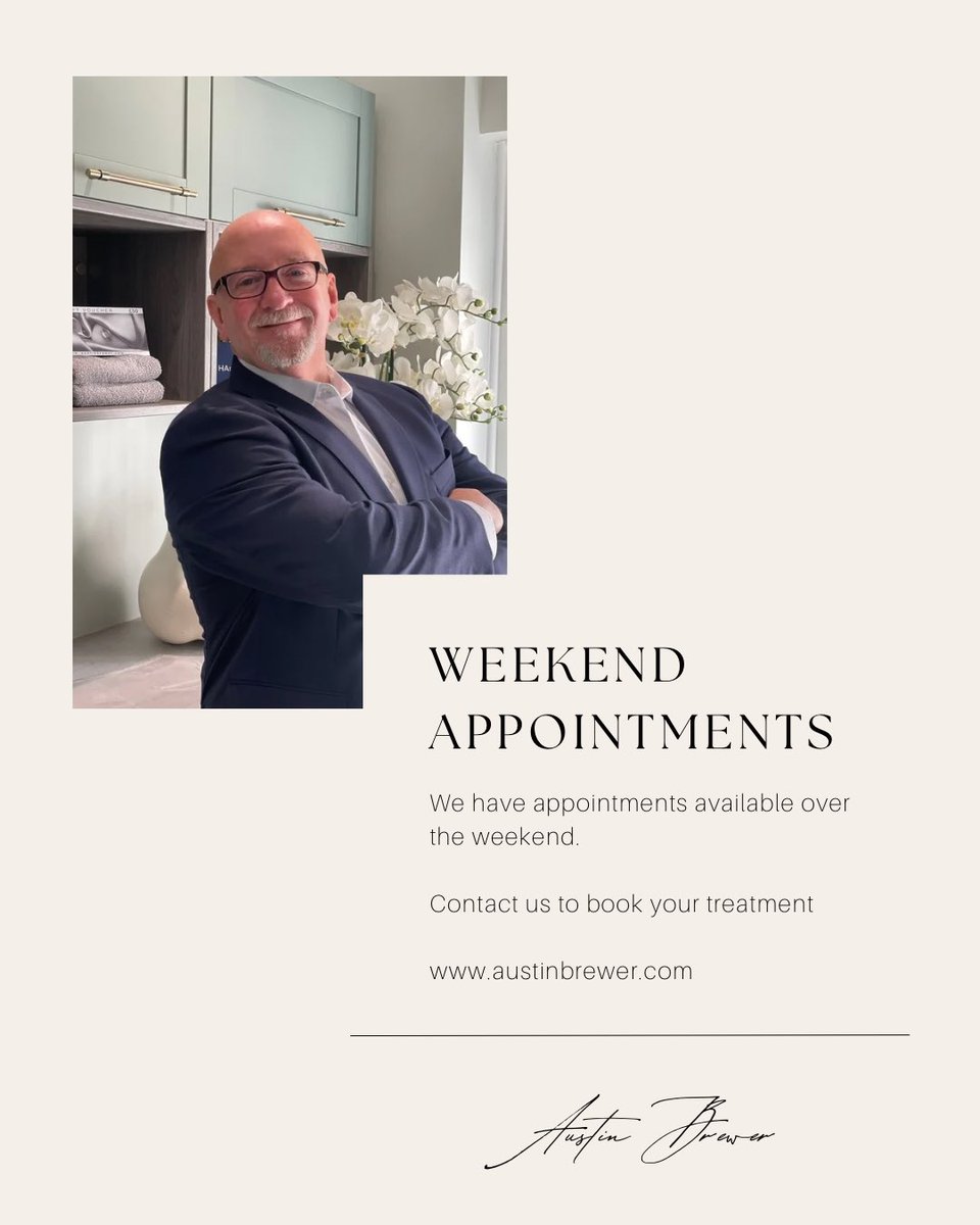 austinbreweruk's tweet photo. We have weekend appointments available. Contact us to book your anti wrinkle, dermal fillers, micro skin needling, polynucleotides, Exosomes &amp; non surgical facelifts in Harley Street, London https://t.co/xrNwcaUKKO