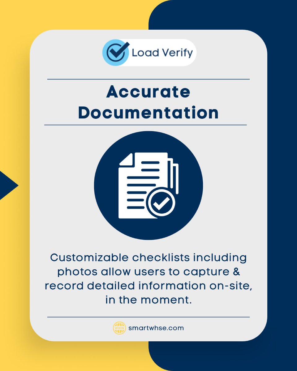 Smart_WHSE_LLC's tweet photo. 📝 Load Verify turns checklists into evidence.

📸 Snap photos
✅ Complete custom inspection checklists
📲 Record everything on-site, in real time
Accurate documentation = fewer freight disputes.
#LoadVerify #LogisticsTech #FreightClaims #InspectionTools #SmartWhse https://t.co/aByrvYFt9B