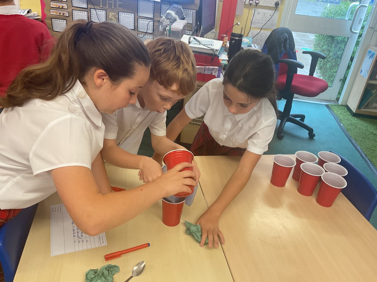 In science today, Year 5 completed an investigation about mixing solids and liquids and then separating them after. They had to conclude whether the solids had dissolved or not after the separation.