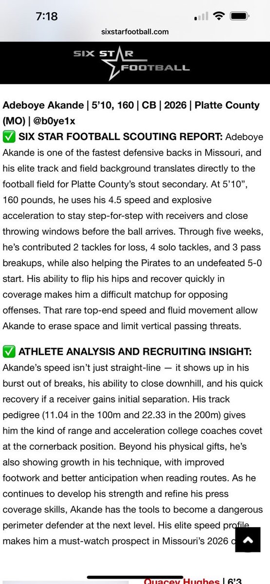 boye (@b0ye1x) on Twitter photo Thank you <a href="/6starfootballMO/">Six Star Football | MISSOURI</a> For the write up <a href="/_pcpirates/">Platte County Football</a> <a href="/RecruitPC/">Recruit PC Pirates</a> <a href="/PrepRedzoneMO/">Prep Redzone Missouri</a> <a href="/Epic7Midwest/">Epic7Midwest</a> Thank you <a href="/6starfootballMO/">Six Star Football | MISSOURI</a> For the write up <a href="/_pcpirates/">Platte County Football</a> <a href="/RecruitPC/">Recruit PC Pirates</a> <a href="/PrepRedzoneMO/">Prep Redzone Missouri</a> <a href="/Epic7Midwest/">Epic7Midwest</a>