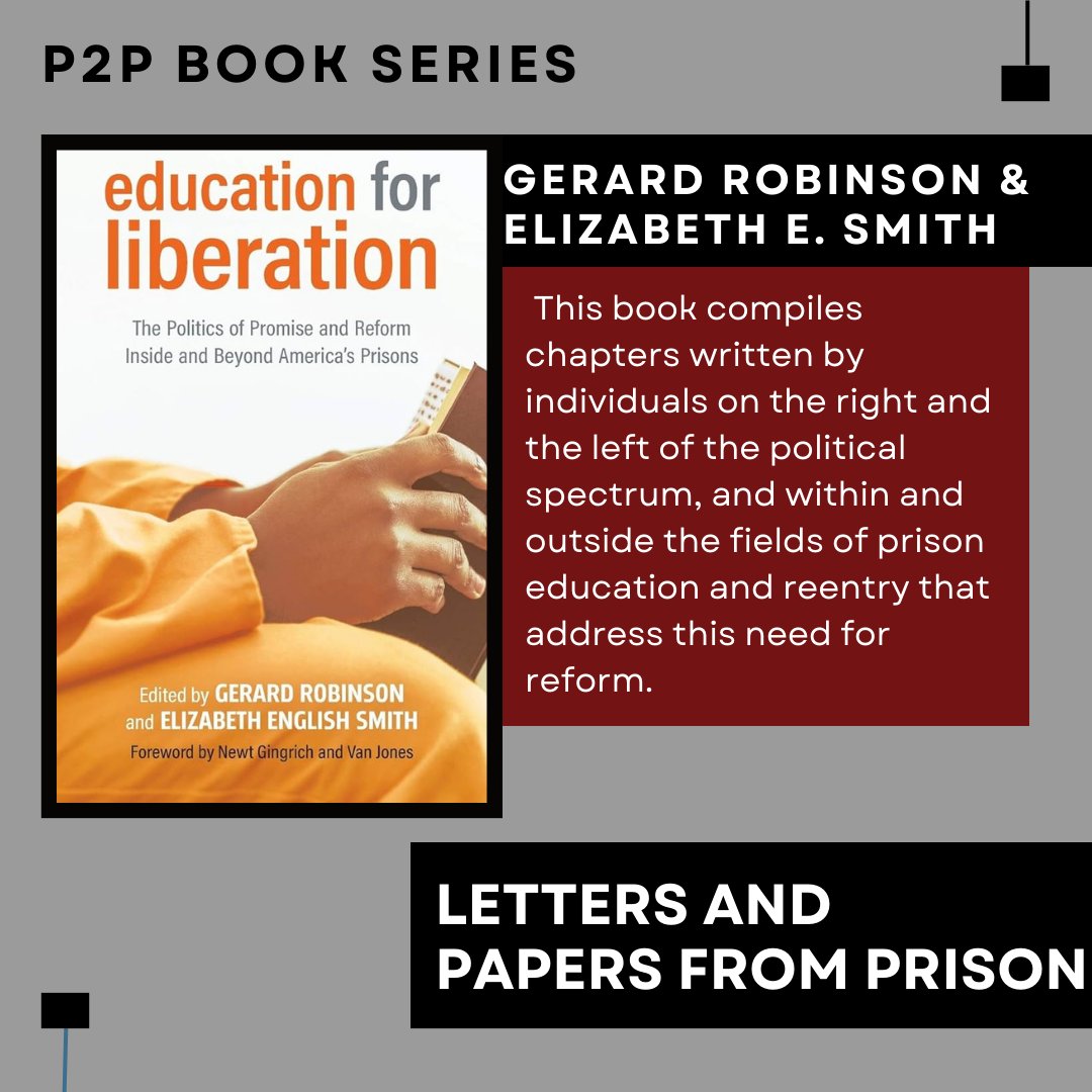 Dr_Andrisse's tweet image. must-read: Education for Liberation (eds. Robinson &amp;amp; Smith).

A powerful collection of voices on prison education &amp;amp; reform—bridging perspectives, shaping change.

🔗 amazon.com/Education-Libe…

#FromPrisonCellsToPhD #InclusionInEducation #AccessibilityMatters