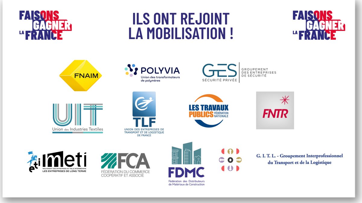 medef's tweet photo. 💪 Ils sont déjà nombreux à s’être mobilisés pour dire haut et fort notre fierté d’entreprendre :
@FNAIM @PolyviaFr @GesPrivee @UITFrance @UnionTLF @FNTP_info @FNTR @M__ETI @FCACommerce @FdmcActu #GITL

🗓️ Le 13 octobre 2025, rejoignez le mouvement 👉 https://t.co/wXG61lvX75

#FaisonsGagnerLaFrance