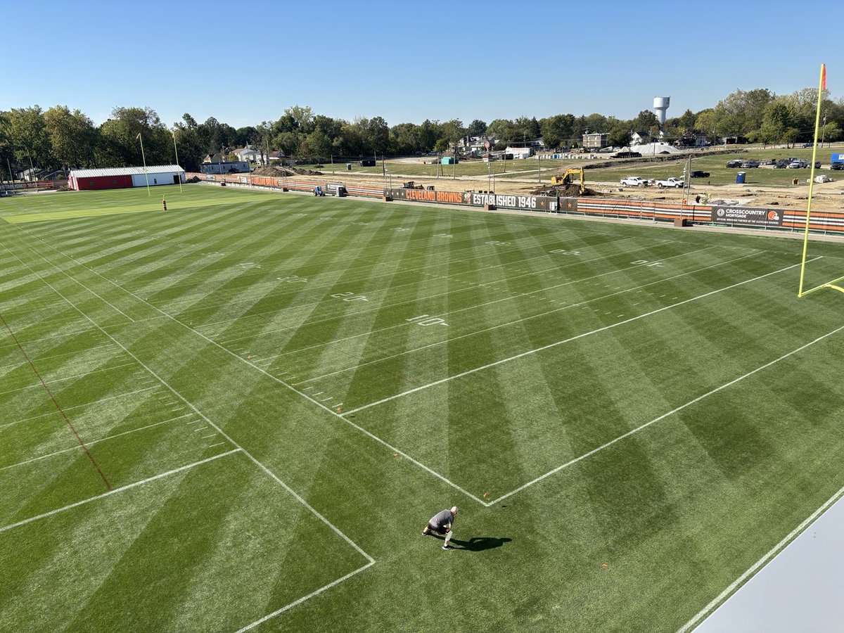 Work is progressing here in Berea. What excellent weather we’ve had.