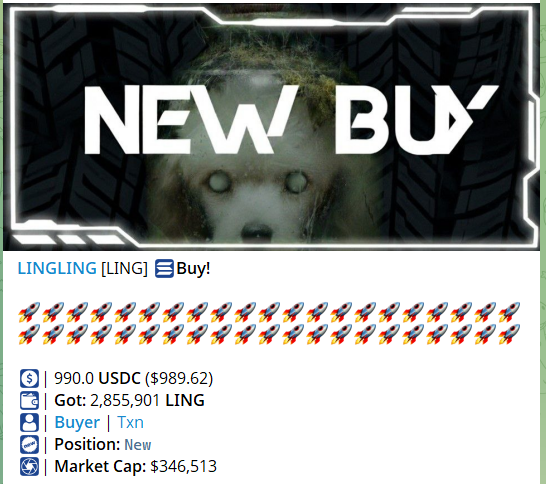 #Uptober really is here. $LING is attracting larger investors. #4 on <a href="/moonshot/">Moonshot</a> create consistently for over a month. Right behind $Mooncat &amp; $Worthless #solana #memecoins