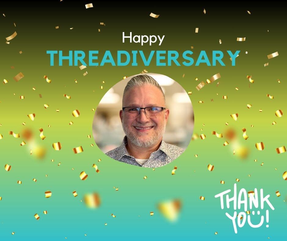 ThreadHCM's tweet image. 🥳 Two more reasons to celebrate today! It's been three amazing years of having Rebekah and Matt B. on the team! Your contributions have helped us grow stronger. Thanks for all that you bring to Thread! 🎈