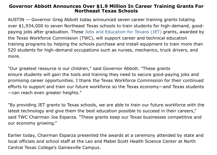 Governor Abbott Press Office tweet media