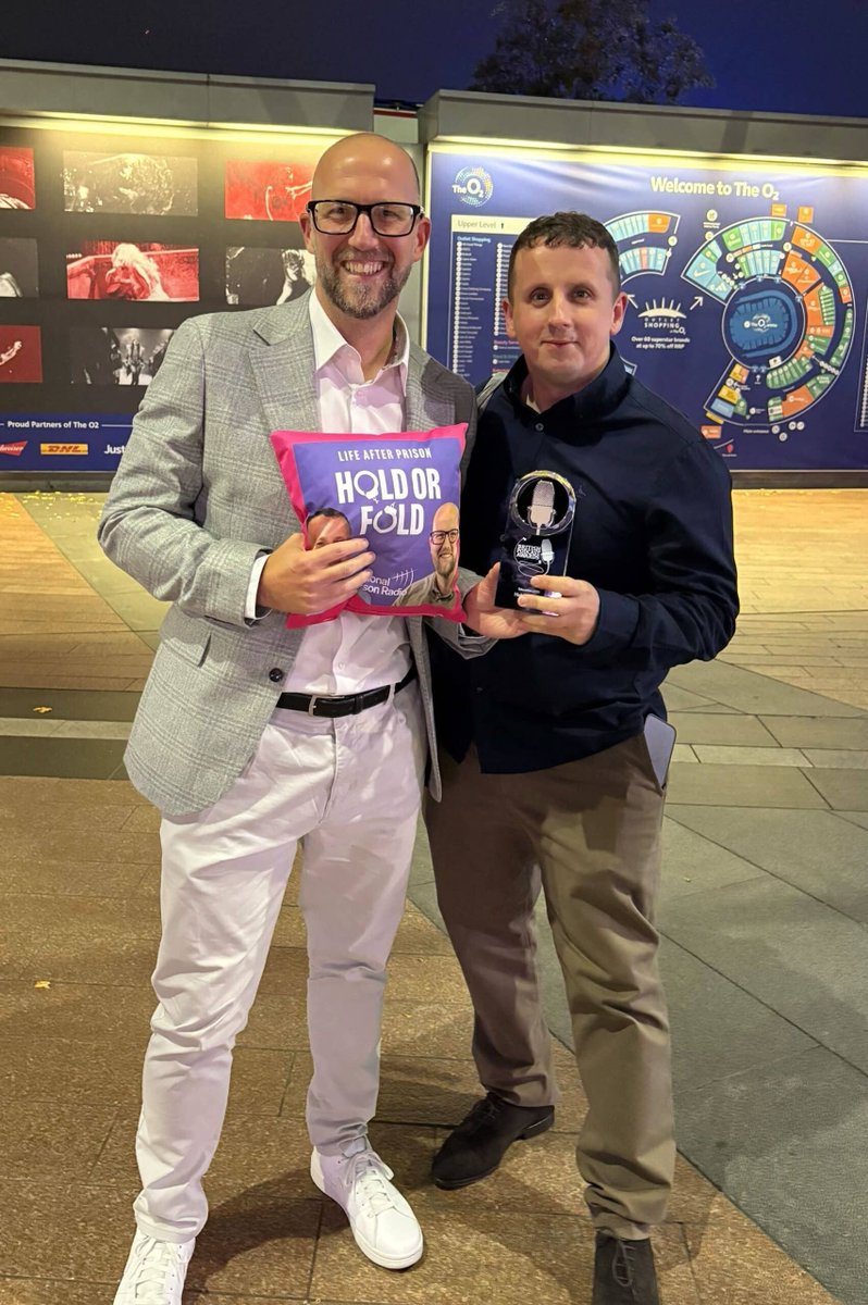 PrisonRadioUK's tweet photo. We are the Prison Radio Association - a small but mighty charity, and now officially the UK’s leading podcast network 🤯

And we didn’t just take gold…we filled the whole podium! 🥇🥈🥉

To the @britpodawards, thank you for recognising our work on such a monumental platform! https://t.co/GEZC8KjuHD