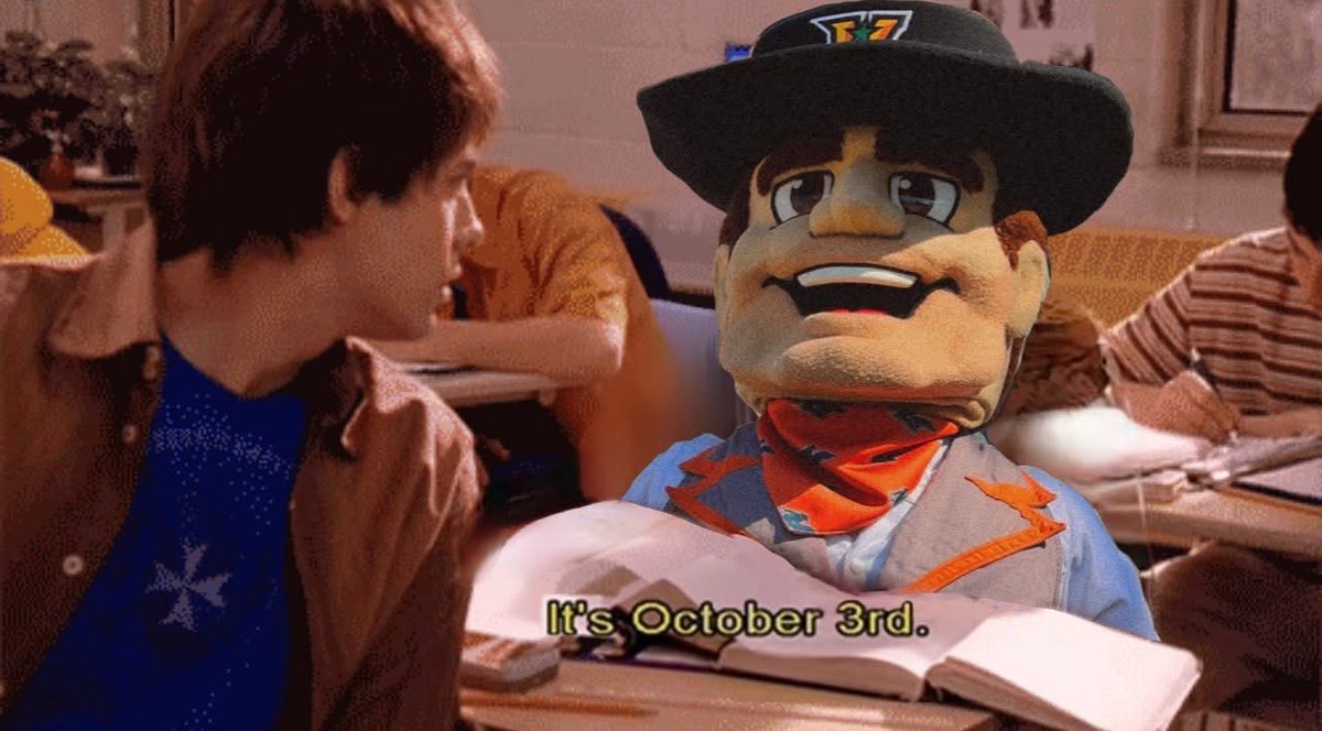 victoryvaquero's tweet photo. On October 3rd, he asked me what day it is.
โItโs October 3rd.โ ๐ค
#meangirls #meangirlsday #octoberthird https://t.co/uCSAbi9rNi