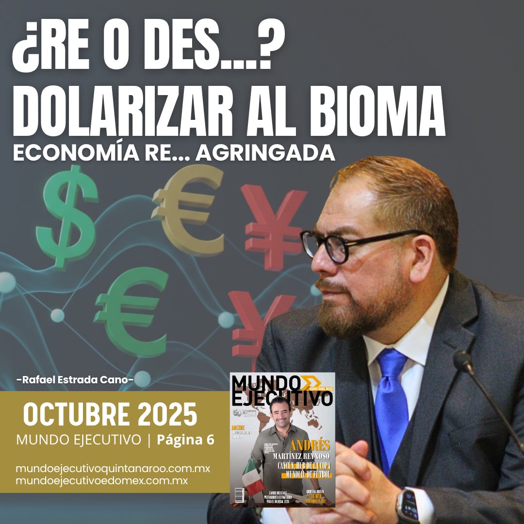 rafacratos's tweet photo. ¿Re o Des…? dolarizar al Bioma
El Bretton Woods II, el SWIFT y las teorías de la balanza de pagos, enfrentan la gobernanza multipolar asimétrica del poder adquisitivo y de compra, de la tasa de interés, y del rediseño de bancos centrales del siglo XXI.
https://t.co/23pBXERFKi https://t.co/qJSKwoXZWl