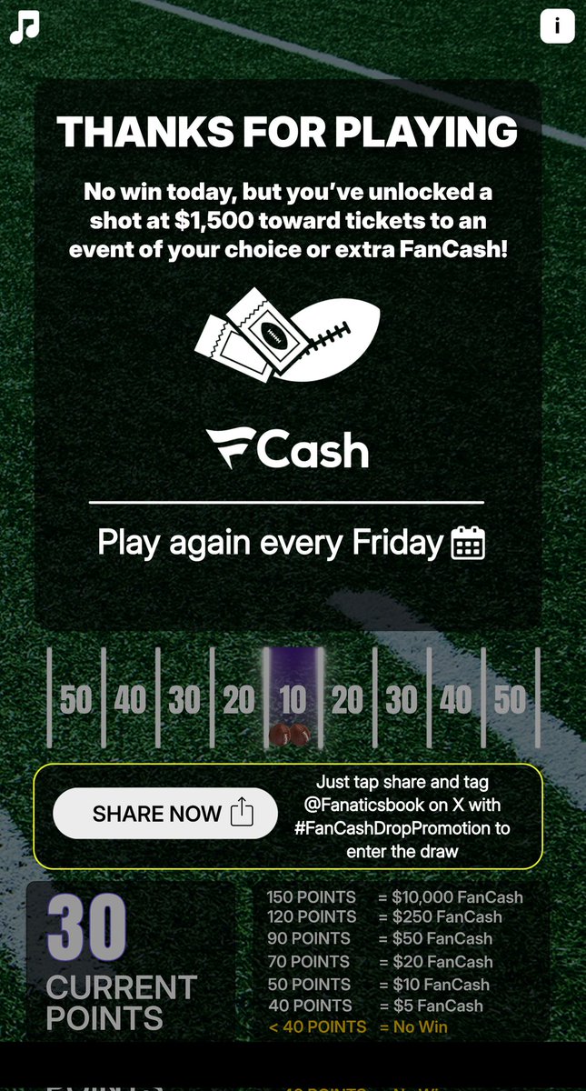 FKlayton's tweet photo. @FanaticsBook
Play the #FanCashDropPromotion today
https://t.co/cCeRoqSonm https://t.co/KCOfZnbTKD