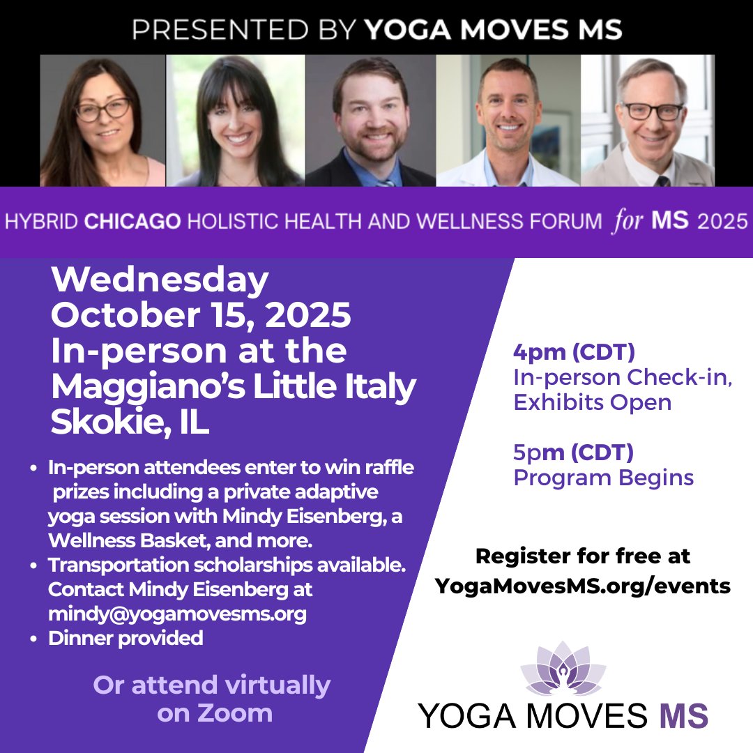 yogamovesms's tweet photo. Register today for our Health and Wellness Forum in Skokie, IL.  In person and virtual. https://t.co/8b6CyWfwa6 https://t.co/NBxGDJ1dnh