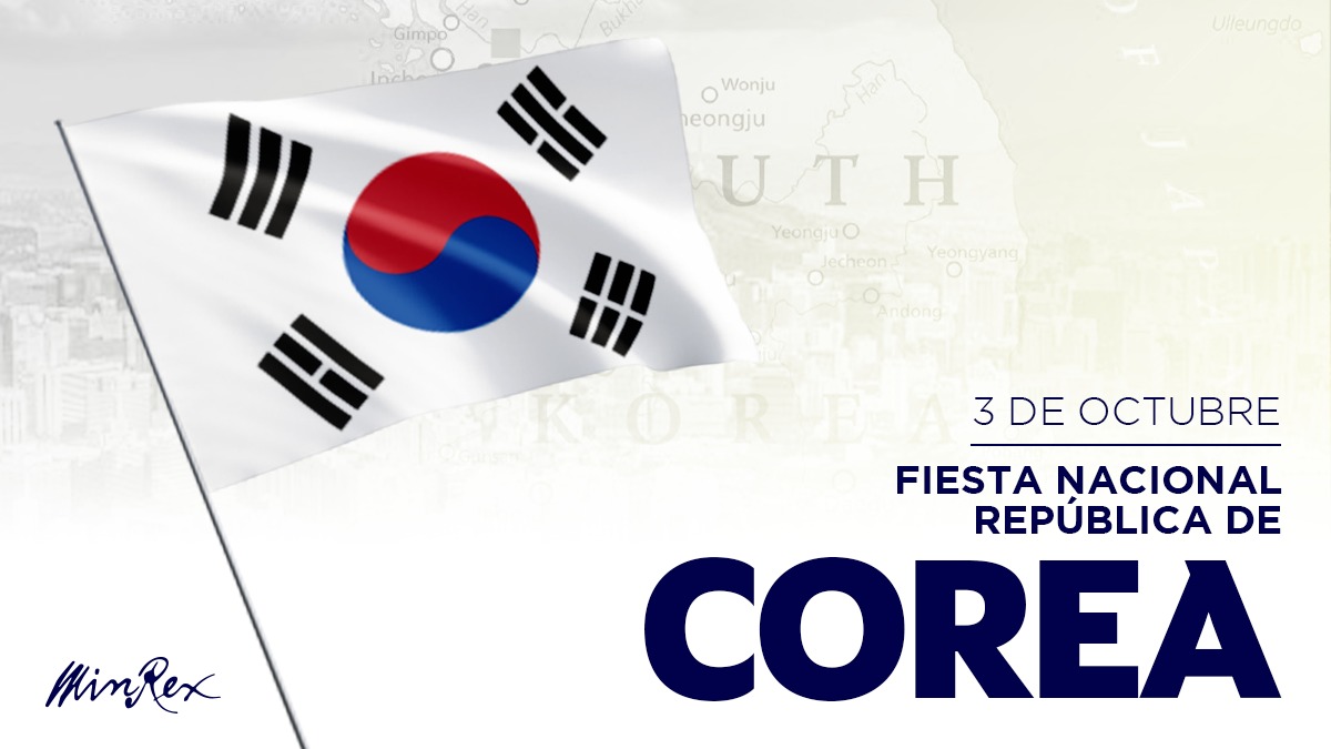 CubaMINREX's tweet image. #Cuba 🇨🇺 expresa cordiales felicitaciones a la República de #Corea 🇰🇷, en ocasión de celebrarse el Día de su Fundación Nacional.

La ocasión es propicia para reafirmar la disposición de ampliar los vínculos bilaterales de amistad y cooperación.