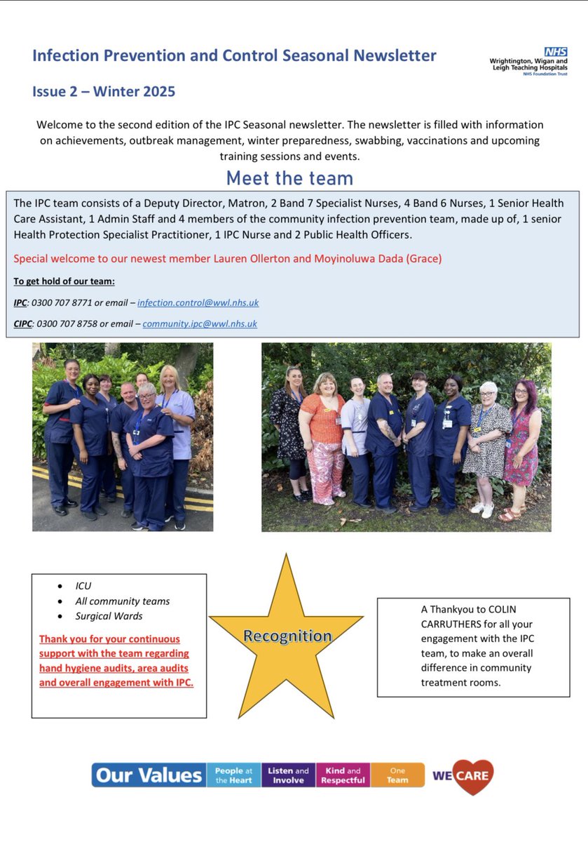WWLIPC_CIPC's tweet photo. IPC WINTER PREPARDNESS ❄️ 
Issue 2 Newsletter 
#winter #flu #outbreak 
@WWLNHS https://t.co/1C8TofKeIW
