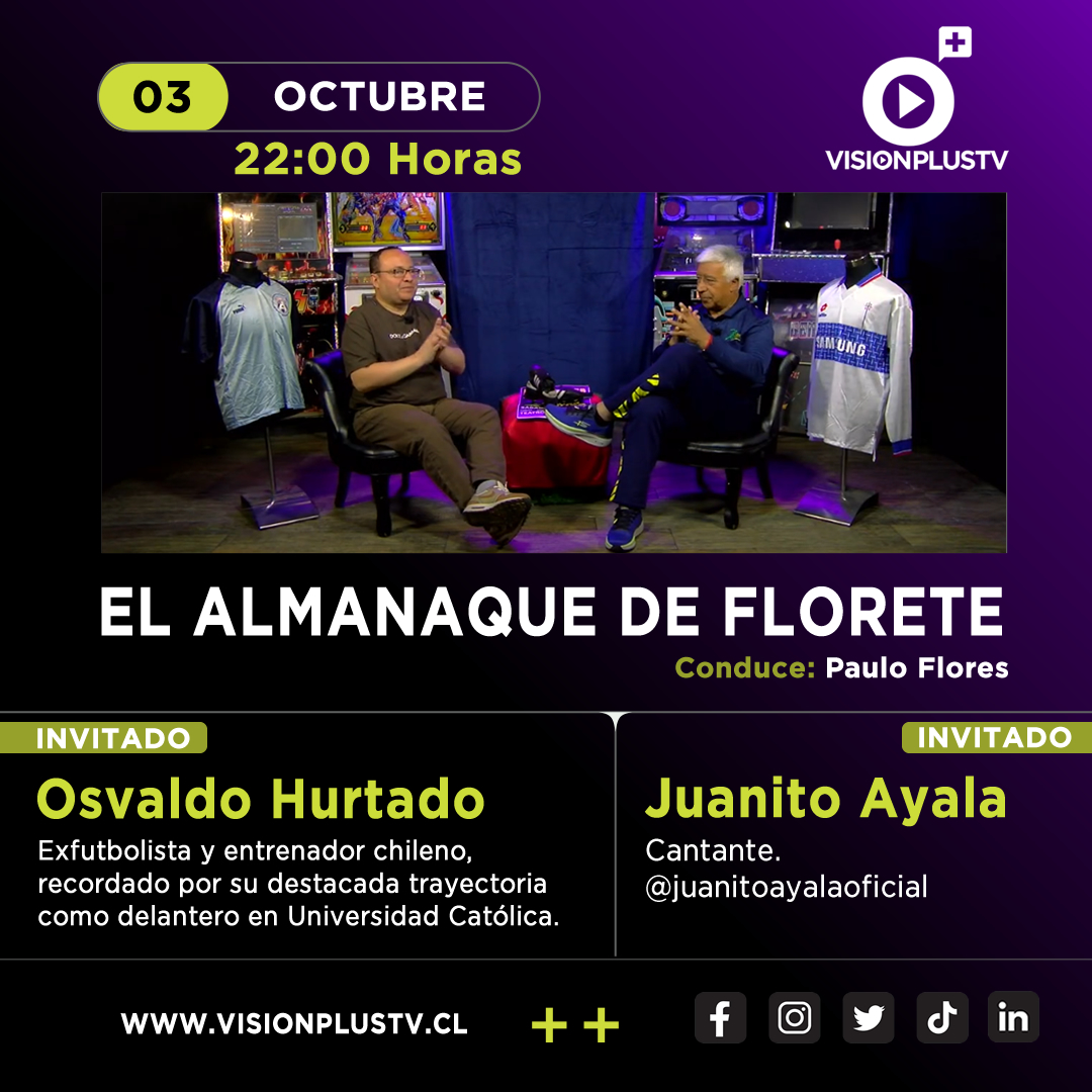 Hoy, Paulo Flores recibe a una leyenda del fútbol chileno: Osvaldo Hurtado. Además, la voz inconfundible de @juanitoayalaoficial pone la música y la emoción. ¡Imperdible capítulo!